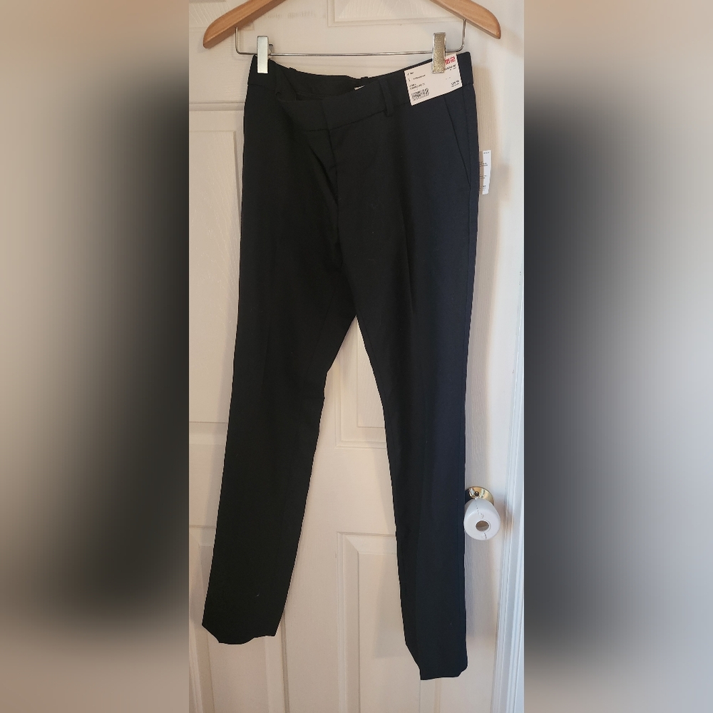 Inès de La Fressange for Uniqlo wool pants, navy, size 2 NWT
